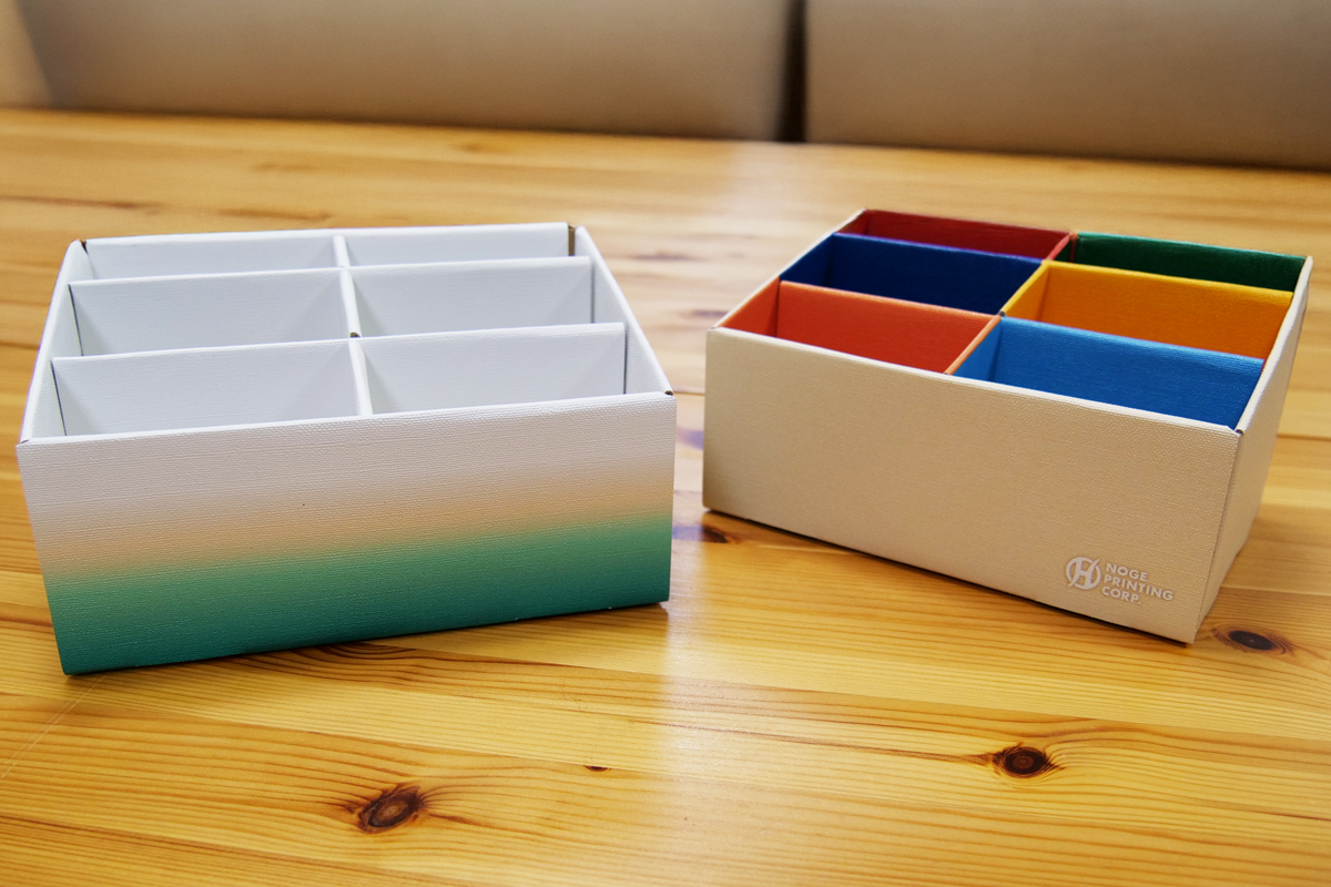 ダンボール製のオリジナル小物入れ
